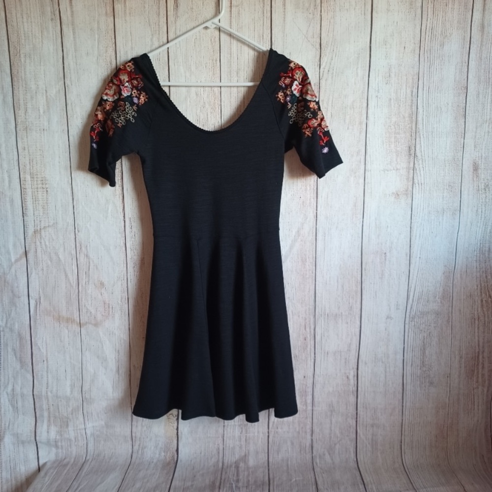 Free people embroidered mini dress